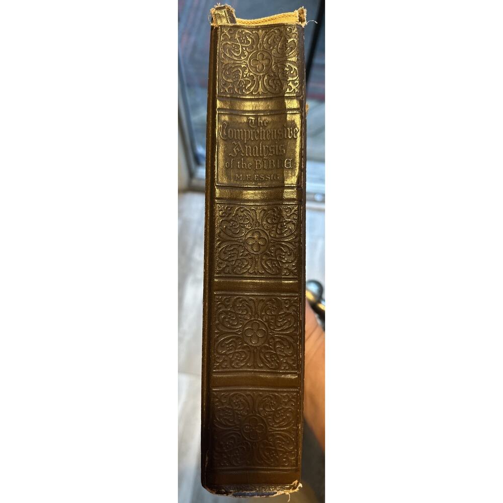 The Comprehensive Analysis of the Bible - Montgomery F. Essig - Hard Cover 1951